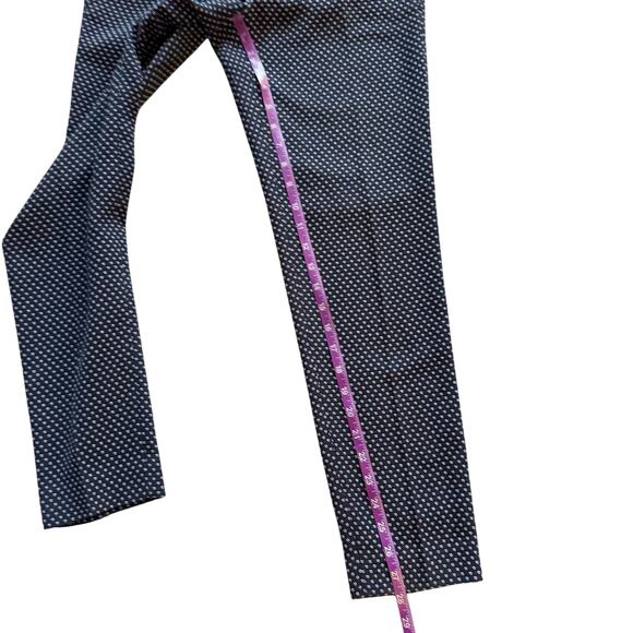 Ann Taylor Ankle Dress pants Women's Sz 2 Navy Pattern Career Office Preppy - Picture 7 of 12